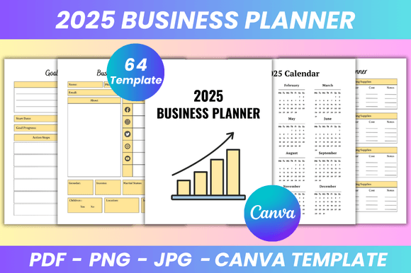 2025 Business Planner Canva Kdp Interior