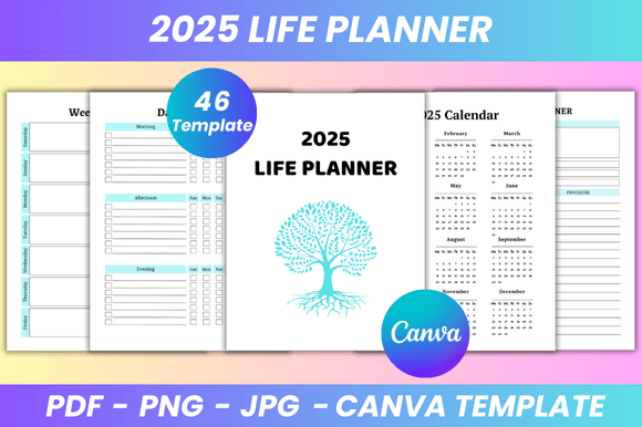 2025 Life Planner Canva KDP Interior: A Fully Customizable, Print-Ready Foundation for Intentional Living