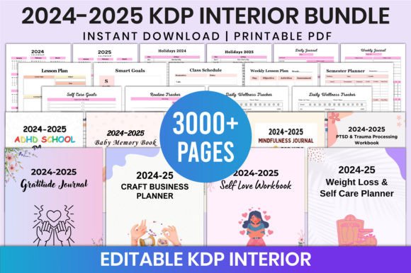 All 2024-2025 KDP Interior Bundle Canva