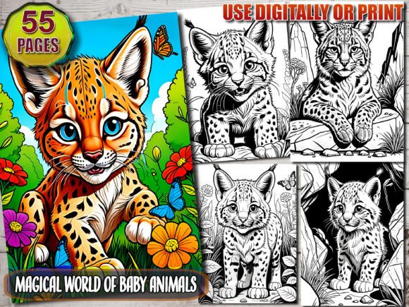 Baby Animals Coloring Book Kdp Interior
