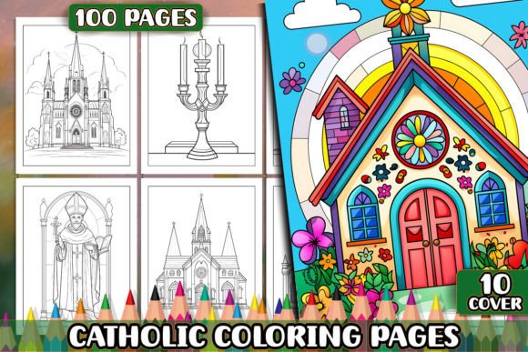 Catholic Coloring Pages for KDP Interior
