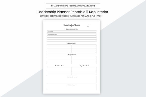 Leadership Planner Kdp Interior: A Practical, Print-Ready Resource for Creators and Professionals