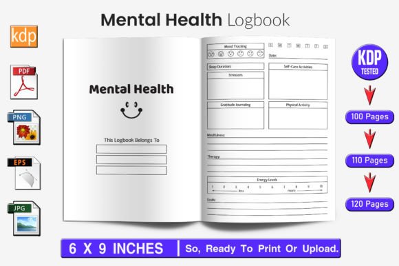 Mental Health Log Book KDP Interior: A Scalable, Production-Ready Resource for Print-on-Demand Publishers