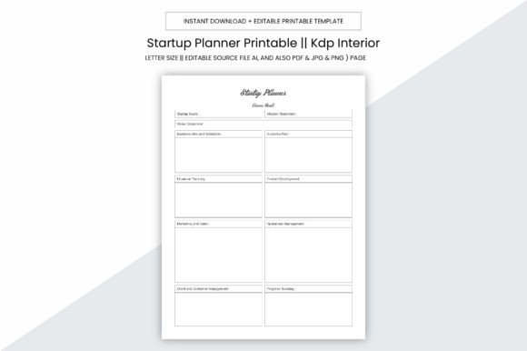 Startup Planner Kdp Interior: A Purpose-Built Digital Toolkit for Print-Ready Business Organization