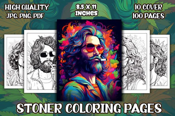 Stoner Coloring Pages for KDP Interior