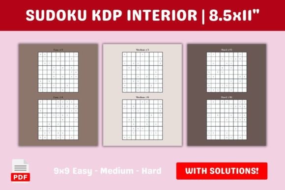 Unlock Your Brain’s Potential with a Ready-to-Use Sudoku KDP Interior: Easy to Hard Puzzles for Print-on-Demand Success